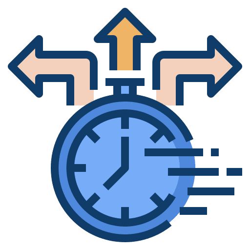 Decision ability fast chance icon
