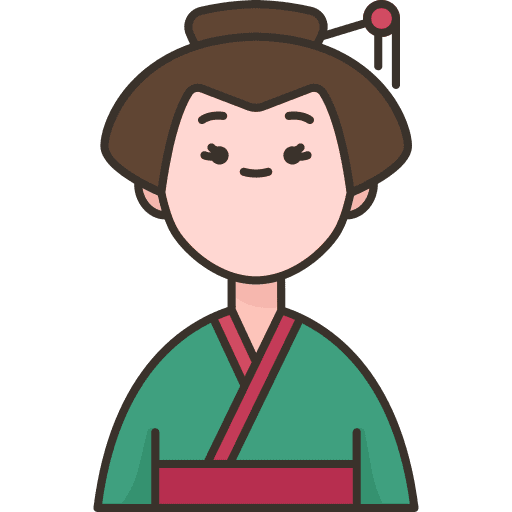 Japanese traditional dress kimono asian icon Japanese traditional dress kimono asian icon
