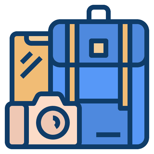 Journey lifestyle tourism trip icon