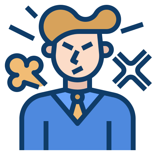 Angry head pain angry icon Angry head pain angry icon