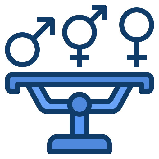 Equality gender equal bias icon Equality gender equal bias icon