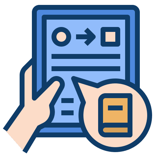 Online library elearning studying autodidact icon Online library elearning studying autodidact icon