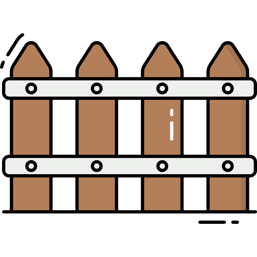 Fence garden boundary fence icon Fence garden boundary fence icon