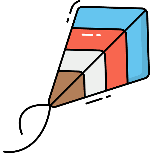 Kite hobbies and free time entertainment fun icon Kite hobbies and free time entertainment fun icon