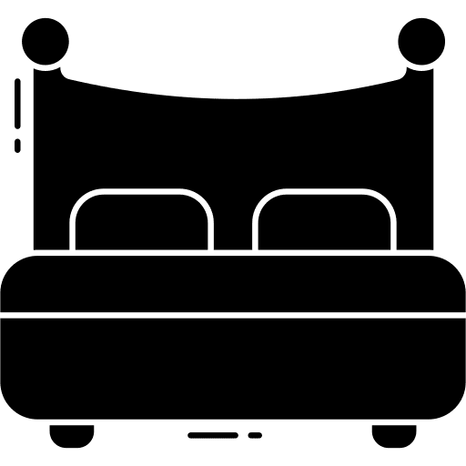 Bed furniture and household bedroom household icon