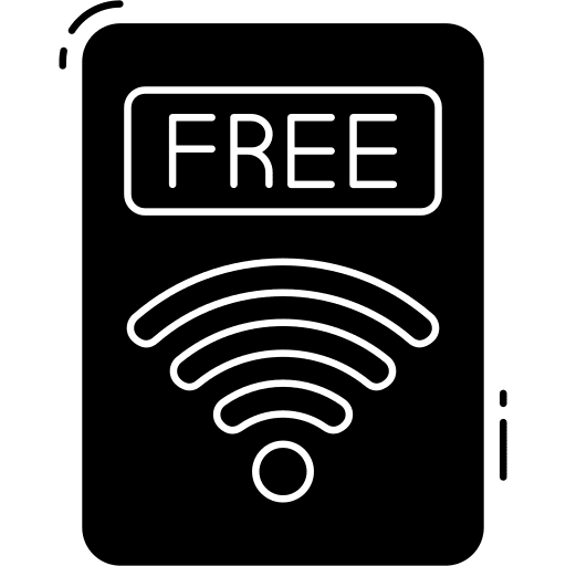 Free wifi communications connection free wifi icon