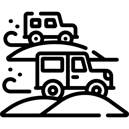 Safari bigfoot jeep car icon