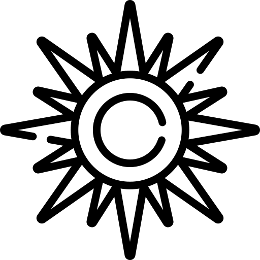 Sun meteorology summer sun icon