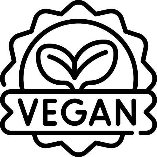 Vegan certificate symbol nature icon