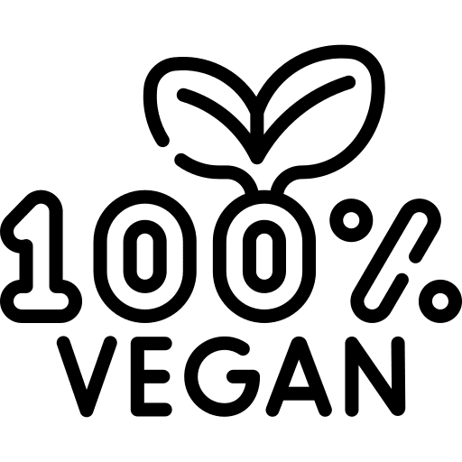 Vegan signaling leaf badge icon