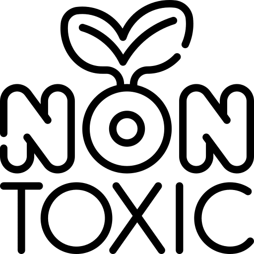 Non toxic non toxic round sign icon