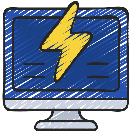Computing powerful computing power icon