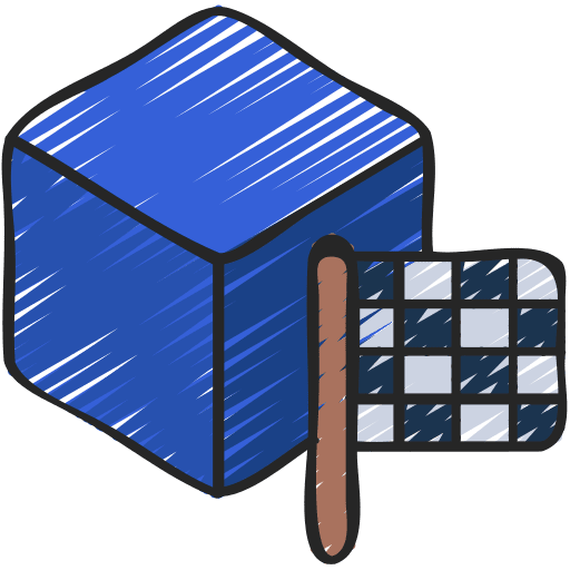 Finalize finished shapes geometry icon