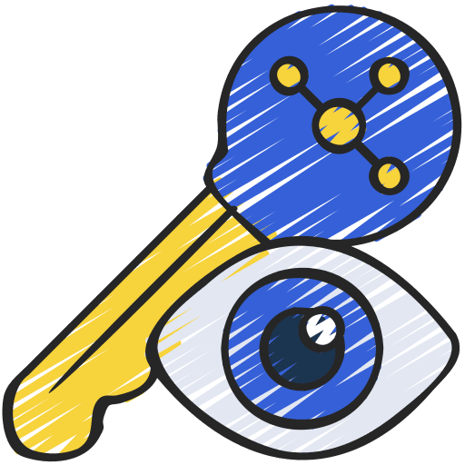 Public key security public computer icon