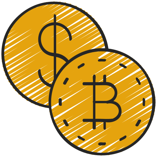 Purchase cryptocurrency buy exchange icon