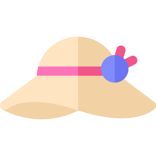 Hat summer spring summertime icon Hat summer spring summertime icon