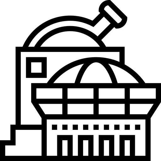 Observatory space astronomy observatory icon