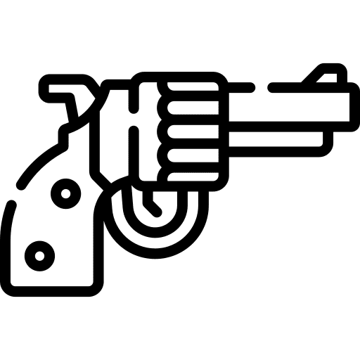 Gun crime handgun guns icon