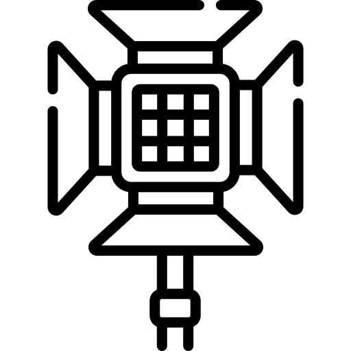 Spotlight electronics equipment reflector icon Spotlight electronics equipment reflector icon
