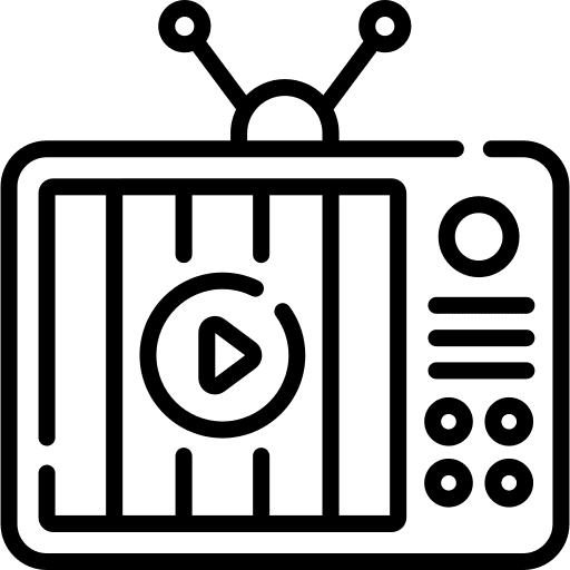 Tv monitor technology television icon