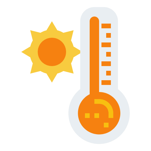 Thermometer hot thermometer nature icon