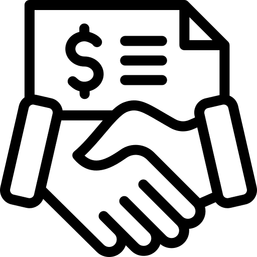Agreement business and finance investment deal icon