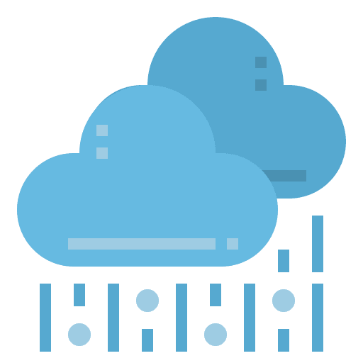 Cloud rain cloud snow icon Cloud rain cloud snow icon