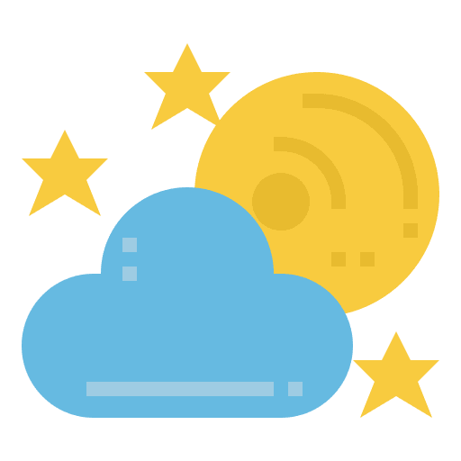 Moon cloud moon weather icon Moon cloud moon weather icon