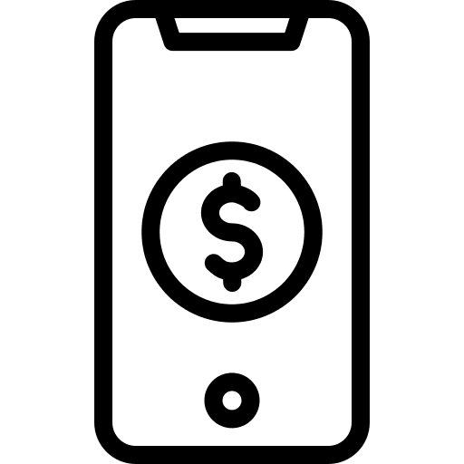 Online payment transaction digital money banking icon Online payment transaction digital money banking icon