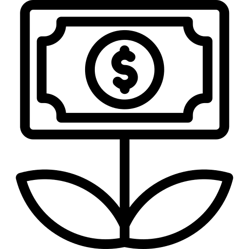 Investment business and finance growth interest icon Investment business and finance growth interest icon