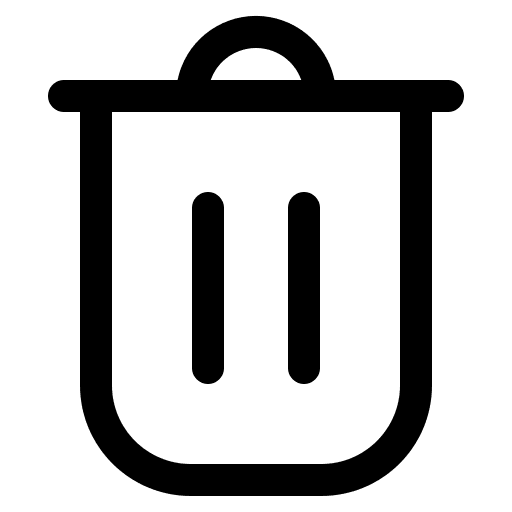 Delete delete bin button icon Delete delete bin button icon