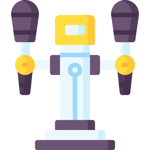 Beer tap drink dispenser glass icon