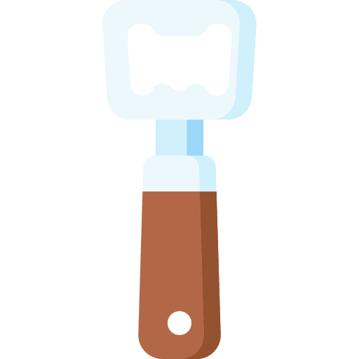 Bottle opener kitchenware food and restaurant kitchen tool icon Bottle opener kitchenware food and restaurant kitchen tool icon