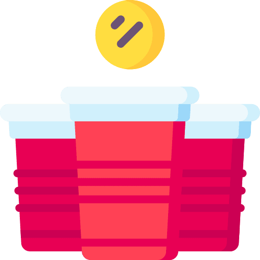 Beer pong birthday and party ball fun icon Beer pong birthday and party ball fun icon
