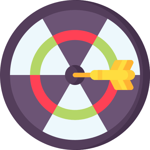 Dart board hobbies and free time objective dart icon Dart board hobbies and free time objective dart icon