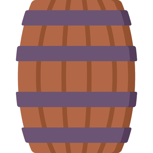 Barrel food and restaurant wood beer icon Barrel food and restaurant wood beer icon