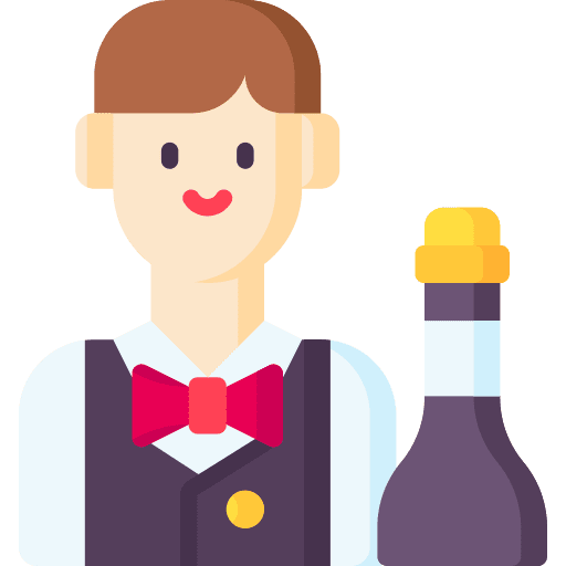 Bartender drink professions and jobs caucasian icon Bartender drink professions and jobs caucasian icon