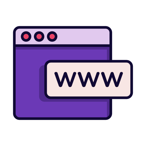 Www browser search engine web page icon