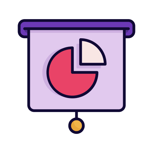 Presentation diagram business and finance chart icon