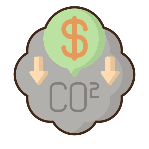 Carbon dioxide carbon industry co2 icon