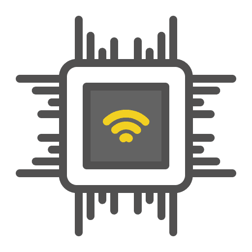 Chip wifi internet chip icon Chip wifi internet chip icon
