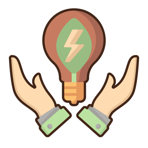 Energy sources ecology efficient performance icon