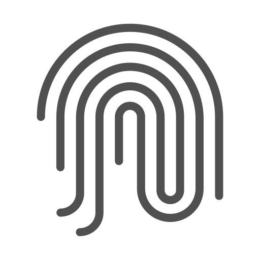 Fingerprint wireless smart home internet icon Fingerprint wireless smart home internet icon