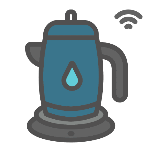Kettle wireless smart home wifi icon Kettle wireless smart home wifi icon