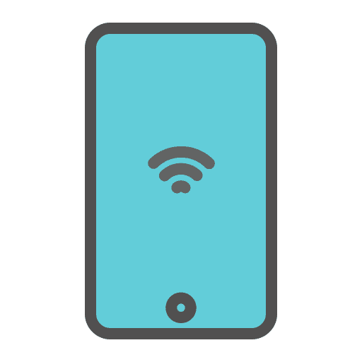 Smartphone electronics smart house wireless icon Smartphone electronics smart house wireless icon