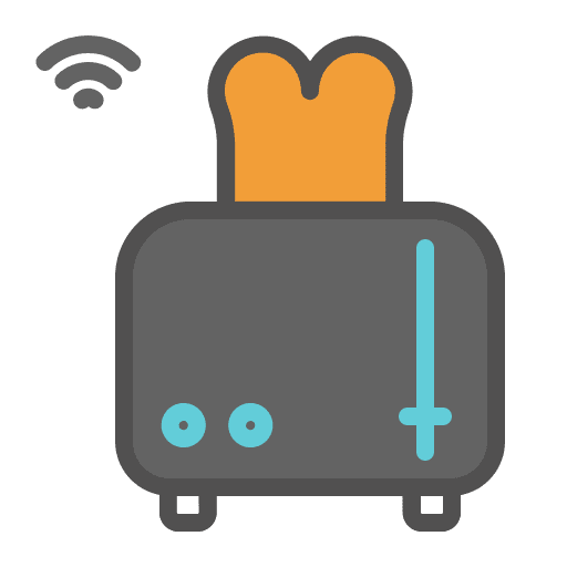 Toaster electronics internet smart house icon Toaster electronics internet smart house icon