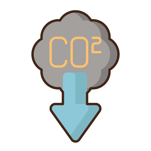 Carbon dioxide reuse container ecology and environment icon