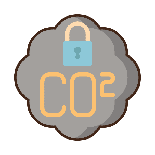 Carbon footprint save energy carbon footprint innovation icon
