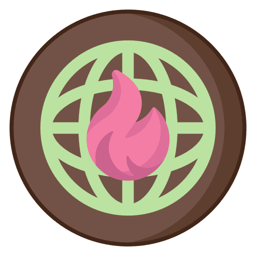 Global warming hot temperature ecology and environment icon