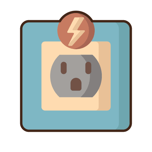 Electric outlet ecology and environment electric outlet outlet icon